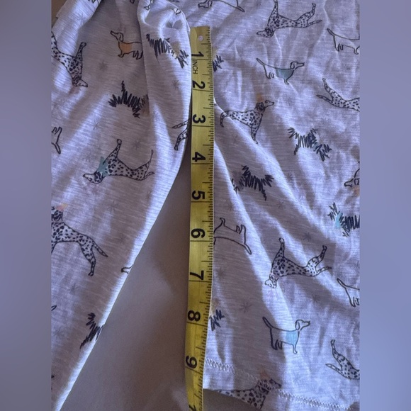 Derek Heart Animal Print Cocktail Pajama Crop Top Pant Set Long Sleeve Soft L - Picture 7 of 16